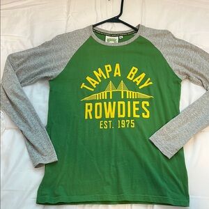 Green and Gray Tampa Bay Rowdies Long Sleeve Shirt